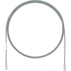 Panduit Cat.6a UTP Patch Network Cable - 8" Category 6a Network Cable for Network Device - First End: 1 x RJ-45 Male Network - Second End: 1 x RJ-45 Male Network - Patch Cable - Clear, Gray - 1 Pack - TAA Compliance UTP28X8INGY