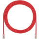 Panduit Cat.6a F/UTP Patch Network Cable - Category 6a for Network Device - Patch Cable - 7.87" - 48 Pack - 1 x RJ-45 Male Network - 1 x RJ-45 Male Network - Clear, Red UTP28X8INRD-48