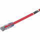 Panduit Pan-Net&reg; Patch Cords - 2 ft Category 6a Network Cable for Network Device - First End: 1 x Modular - Second End: 1 x Modular - 10 Gbit/s - Patch Cable - CM - 24 AWG - Red - 1 - TAA Compliance UTP6AX2RD