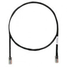 PANDUIT Cat.5e UTP Patch Cable - RJ-45 Male Network - RJ-45 Male Network - 10ft - Black - RoHS, TAA Compliance UTPCH10BLY