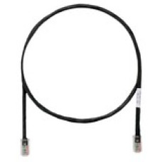 PANDUIT Cat.5e UTP Patch Cable - RJ-45 Male Network - RJ-45 Male Network - 12ft - Black - TAA Compliance UTPCH12BLY