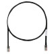 PANDUIT Cat.5e UTP Patch Cable - RJ-45 Male Network - RJ-45 Male Network - 12ft - Black - TAA Compliance UTPCH12BLY