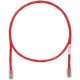 Panduit Powersum+ Cat.5e UTP Patch Network Cable - 14 ft Category 5e Network Cable for Network Device - First End: 1 x RJ-45 Male Network - Second End: 1 x RJ-45 Male Network - Patch Cable - Red - 1 Pack - RoHS, TAA Compliance UTPCH14RDY