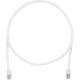 Panduit Cat.5e UTP Network Cable - 15 ft Category 5e Network Cable for Network Device - First End: 1 x RJ-45 Network - Second End: 1 x RJ-45 Network - Patch Cable - Off White - TAA Compliance UTPCH15Y
