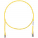 Panduit Cat.5e UTP Patch Network Cable - 15 ft Category 5e Network Cable for Network Device - First End: 1 x RJ-45 Male Network - Second End: 1 x RJ-45 Male Network - Patch Cable - Yellow - 1 Pack - TAA Compliance UTPCH15YLY