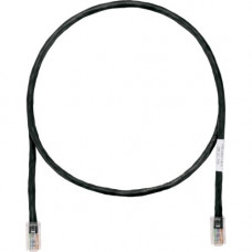 Panduit Cat.5e UTP Patch Network Cable - 16 ft Category 5e Network Cable for Network Device - First End: 1 x RJ-45 Male Network - Second End: 1 x RJ-45 Male Network - Patch Cable - Black - 1 Pack - TAA Compliance UTPCH16BLY