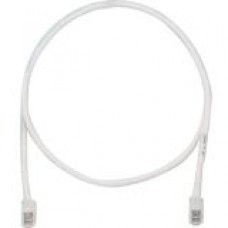 Panduit Cat.5e UTP Patch Network Cable - 1 ft Category 5e Network Cable for Network Device - First End: 1 x RJ-45 Male Network - Second End: 1 x RJ-45 Male Network - Patch Cable - Off White - TAA Compliance UTPCH1Y