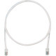 Panduit Cat.5e U/UTP Network Cable - 20 ft Category 5e Network Cable for Network Device - First End: 1 x RJ-45 Male Network - Second End: 1 x RJ-45 Male Network - Patch Cable - Off White - 1 Pack - TAA Compliance UTPCH20Y