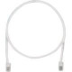 Panduit Cat.5e UTP Patch Network Cable - 25 ft Category 5e Network Cable for Network Device - First End: 1 x RJ-45 Male Network - Second End: 1 x RJ-45 Male Network - Patch Cable - White - 1 Pack - TAA Compliance UTPCH25Y