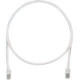 Panduit Cat.5e UTP Patch Network Cable - 2 ft Category 5e Network Cable for Network Device - First End: 1 x RJ-45 Male Network - Second End: 1 x RJ-45 Male Network - Patch Cable - Off White - 1 Pack - TAA Compliance UTPCH2Y