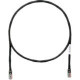 PANDUIT Cat.5e UTP Patch Cord - RJ-45 Male Network - RJ-45 Male Network - 7ft - Black - RoHS, TAA Compliance UTPCH7BLY