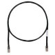 PANDUIT TX5e Cat.5e UTP Patch Cable - RJ-45 Male Network - RJ-45 Male Network - 3ft - Black - RoHS, TAA Compliance UTPCH3BLY