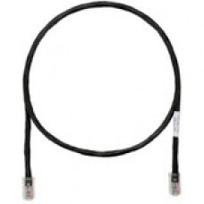 Panduit Cat.5e Network Cable - 9.84 ft Category 5e Network Cable - First End: 1 x RJ-45 Male Network - Second End: 1 x RJ-45 Male Network - Patch Cable - Black - TAA Compliance UTPCH3MBLY