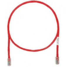 Panduit Cat.5e UTP Network Cable - 9.84 ft Category 5e Network Cable - First End: 1 x RJ-45 Male Network - Second End: 1 x RJ-45 Male Network - Patch Cable - Red UTPCH3MRDY