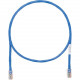 Panduit Cat.5e UTP Network Cable - 4 ft Category 5e Network Cable for Network Device - First End: 1 x RJ-45 Network - Second End: 1 x RJ-45 Network - Patch Cable - Blue - TAA Compliance UTPCH4BUY
