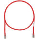 Panduit Cat.5e UTP Network Patch Cable - 50 ft Category 5e Network Cable for Network Device - First End: 1 x RJ-45 Male Network - Second End: 1 x RJ-45 Male Network - Patch Cable - Red - TAA Compliance UTPCH50RDY