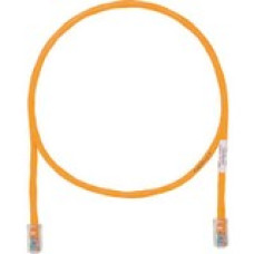 Panduit Category 5e U/UTP Network Cable - 7 ft Category 5e Network Cable - First End: 1 x RJ-45 Male Network - Second End: 1 x RJ-45 Male Network - Patch Cable - 24 AWG - Orange - 1 - TAA Compliance UTPCH7ORY