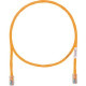 Panduit Category 5e U/UTP Network Cable - 7 ft Category 5e Network Cable - First End: 1 x RJ-45 Male Network - Second End: 1 x RJ-45 Male Network - Patch Cable - 24 AWG - Orange - 1 - TAA Compliance UTPCH7ORY