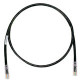 PANDUIT Cat.5e UTP Patch Cord - RJ-45 Male Network - RJ-45 Male Network - 8ft - Black - TAA Compliance UTPCH8BLY