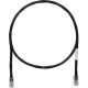 Panduit Cat.5e UTP Patch Network Cable - 9 ft Category 5e Network Cable for Network Device - First End: 1 x RJ-45 Male Network - Second End: 1 x RJ-45 Male Network - Patch Cable - Black - TAA Compliance UTPCH9BLY