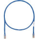 Panduit Cat.5e U/UTP Patch Network Cable - Category 5e for Network Device - Patch Cable - 1.64 ft - 1 Pack - 1 x RJ-45 Male Network - 1 x RJ-45 Male Network - Blue - TAA Compliance UTPCH0.5MBUY