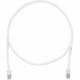 Panduit Cat.5e UTP Patch Network Cable - 9 ft Category 5e Network Cable for Network Device - First End: 1 x RJ-45 Male Network - Second End: 1 x RJ-45 Male Network - Patch Cable - Off White - 1 Pack - TAA Compliance UTPCH9Y