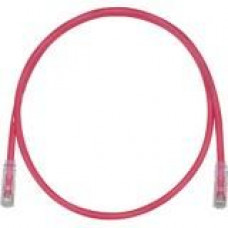 Panduit Cat.6a U/UTP Network Cable - 22.97 ft Category 6a Network Cable for Network Device - First End: 1 x RJ-45 Male Network - Second End: 1 x RJ-45 Male Network - 1.25 GB/s - Patch Cable - Red - 1 Pack - TAA Compliance UTPK6A7MRD