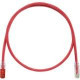 Panduit Cat.6 U/UTP Patch Network Cable - 10 ft Category 6 Network Cable for Network Device - First End: 1 x RJ-45 Male Network - Second End: 1 x RJ-45 Male Network - Patch Cable - Red - 1 Pack - TAA Compliance UTPKSP10RD