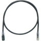 Panduit Cat.6 U/UTP Patch Network Cable - Category 6 for Network Device - Patch Cable - 16.40 ft - 1 Pack - 1 x RJ-45 Male Network - 1 x RJ-45 Male Network - Clear, Black - TAA Compliance UTPKSP5MBL