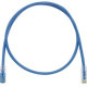 Panduit Cat.6 U/UTP Patch Network Cable - Category 6 for Network Device - Patch Cable - 4.92 ft - 1 Pack - 1 x RJ-45 Male Network - 1 x RJ-45 Male Network - Clear, Blue - TAA Compliance UTPKSP5BU