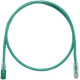 Panduit Cat.6 U/UTP Patch Network Cable - Category 6 for Network Device - Patch Cable - 16.40 ft - 1 Pack - 1 x RJ-45 Male Network - 1 x RJ-45 Male Network - Clear, Green - TAA Compliance UTPKSP5MGR