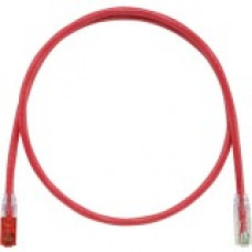 Panduit Cat.6 U/UTP Patch Network Cable - Category 6 for Network Device - Patch Cable - 22.97 ft - 1 Pack - 1 x RJ-45 Male Network - 1 x RJ-45 Male Network - Clear, Red - TAA Compliance UTPKSP7MRD