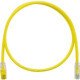 Panduit Cat.6 U/UTP Patch Network Cable - Category 6 for Network Device - Patch Cable - 22.97 ft - 1 Pack - 1 x RJ-45 Male Network - 1 x RJ-45 Male Network - Clear, Yellow - TAA Compliance UTPKSP7MYL