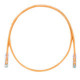 PANDUIT Cat.6 UTP Patch Cord - RJ-45 Male Network - RJ-45 Male Network - 10ft - Orange, Clear - TAA Compliance UTPSP10ORY