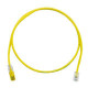 PANDUIT Cat.6 UTP Patch Cord - RJ-45 Male Network - RJ-45 Male Network - 10ft - Yellow, Clear - TAA Compliance UTPSP10YLY