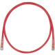 Panduit TX6 PLUS Cat.6 Patch UTP Network Cable - 12 ft Category 6 Network Cable for Network Device, VoIP Device - First End: 1 x RJ-45 Male Network - Second End: 1 x RJ-45 Male Network - Patch Cable - Red - 1 Pack - TAA Compliance UTPSP12RDY