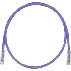 Panduit Cat.6 U/UTP Network Cable - 12 ft Category 6 Network Cable for Network Device - First End: 1 x RJ-45 Network - Second End: 1 x RJ-45 Network - Patch Cable - Violet - TAA Compliance UTPSP12VLY