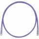 Panduit Cat.6 U/UTP Network Cable - 12 ft Category 6 Network Cable for Network Device - First End: 1 x RJ-45 Network - Second End: 1 x RJ-45 Network - Patch Cable - Violet - TAA Compliance UTPSP12VLY