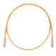 PANDUIT Cat.6 UTP Patch Cord - RJ-45 Male Network - RJ-45 Male Network - 13ft - Orange, Clear - TAA Compliance UTPSP13ORY