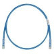 PANDUIT Cat.6 UTP Patch Cord - RJ-45 Male Network - RJ-45 Male Network - 1ft - Blue, Clear - TAA Compliance UTPSP1BUY
