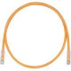 Panduit Cat.6 U/UTP Patch Network Cable - 3.28 ft Category 6 Network Cable for Network Device, VoIP Device - First End: 1 x RJ-45 Male Network - Second End: 1 x RJ-45 Male Network - Patch Cable - Gold Plated Contact - 24 AWG - Orange, Clear - 1 Pack UTPSP