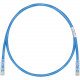 Panduit Cat.6e U/UTP Network Cable - 8.20 ft Category 6e Network Cable for Network Device - First End: 1 x RJ-45 Male Network - Second End: 1 x RJ-45 Male Network - Patch Cable - 24 AWG - Clear, Blue - TAA Compliance UTPSP2.5MBUY