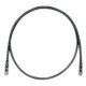 PANDUIT Cat.6 UTP Patch Cord - RJ-45 Male Network - RJ-45 Male Network - 20ft - Black, Clear - TAA Compliance UTPSP20BLY