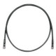 PANDUIT Cat.6 UTP Patch Cord - RJ-45 Male Network - RJ-45 Male Network - 25ft - Black, Clear - TAA Compliance UTPSP25BLY