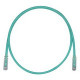 PANDUIT Cat.6 UTP Patch Cord - RJ-45 Male Network - RJ-45 Male Network - 25ft - Green, Clear - TAA Compliance UTPSP25GRY