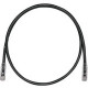 Panduit PanNet Cat.6 U/UTP Network Cable - 82.02 ft Category 6 Network Cable for Network Device - First End: 1 x RJ-45 Male Network - Second End: 1 x RJ-45 Male Network - Patch Cable - Clear, Black - 1 Pack - TAA Compliance UTPSP25MBLY