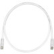 Panduit PanNet Cat.6 U/UTP Network Cable - 82.02 ft Category 6 Network Cable for Network Device - First End: 1 x RJ-45 Male Network - Second End: 1 x RJ-45 Male Network - Patch Cable - Clear, Off White - 1 Pack - TAA Compliance UTPSP25MY
