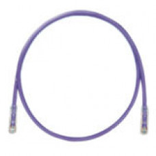 PANDUIT Cat.6 UTP Patch Cord - RJ-45 Male Network - RJ-45 Male Network - 25ft - Violet, Clear - TAA Compliance UTPSP25VLY
