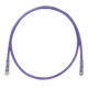 PANDUIT Cat.6 UTP Patch Cord - RJ-45 Male Network - RJ-45 Male Network - 25ft - Violet, Clear - TAA Compliance UTPSP25VLY