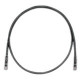 PANDUIT Cat.6 UTP Patch Cord - RJ-45 Male Network - RJ-45 Male Network - 2ft - Black, Clear - TAA Compliance UTPSP2BLY